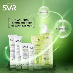 Gel Rửa Mặt Không Xà Phòng, Làm Sạch Da Và Tế Bào Chết 50ml SEBIACLEAR SVR