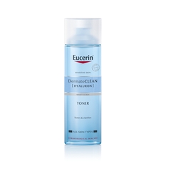 Nước hoa hồng cho da nhạy cảm Eucerin Dermatoclean Hyaluron Toner 200ml 63995