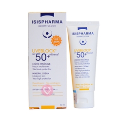 Chống nắng cho da nhạy cảm, dễ kich ứng  Isis Pharma UveBlock Mineral SPF50