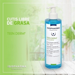 Gel rửa mặt giảm nhờn mụn cho da nhạy cảm Teen Derm Gel Sensitive Isis Pharma 250ml