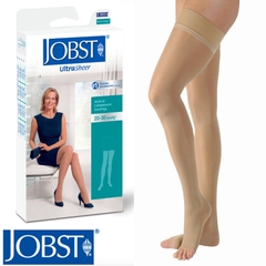 Vớ đùi JOBST ULTRASHEER siêu mỏng, màu da, hở ngón - Hỗ trợ điều trị suy giãn tĩnh mạch