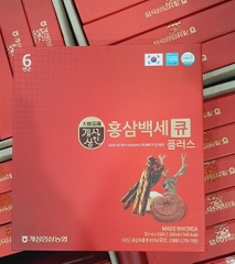 Nước Hồng Sâm Nhung Hưu và Linh Chi Hàn Quốc Hansusam Q Plus (Hộp 30gói x 50ml)