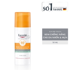 Kem chống nắng giúp kiểm soát nhờn Eucerin Sun Dry Touch SPF50+ 50ml