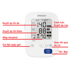 Máy đo huyết áp bắp tay Omron HEM 7156