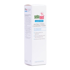 Sữa rửa mặt ngăn ngừa mụn, kháng khuẩn pH 5.5 - Clear Face Antibacterial Cleansing Foam 150ml - Sebamed