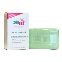 Thanh kem rửa mặt, làm sạch da, kháng khuẩn Cleansing Bar 100g Sebamed