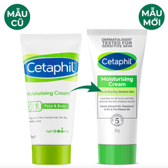 Kem dưỡng ẩm da mặt và toàn thân Cetaphil Moisturizing Cream 50ml MẪU MỚI