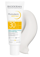 Kem chống nắng ngăn ngừa mụn cho da dầu, hỗn hợp Bioderma Photoderm AKN MAT SPF30 40ml