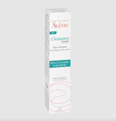 Kem dưỡng giảm nhờn, mờ thâm mụn Avene Cleanance WOMEN Smoothing Night Cream 30ml