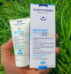 Kem dưỡng trắng da, chống nắng có màu Isis pharma Neotone Radiance Light SPF50+