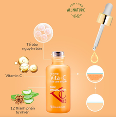 Tinh chất cô đặc dưỡng trắng da Vita-C Total Care Ampule NewLand 6 ống