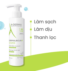 Gel làm sạch và làm dịu da A-Derma Dermalibour+ Foaming Cica-Gel 200ml