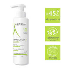 Gel làm sạch và làm dịu da A-Derma Dermalibour+ Foaming Cica-Gel 200ml