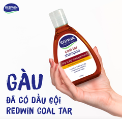 Dầu gội giảm nhờn gàu, viêm da tiết bã Redwin Coal Tar Shampoo 250ml
