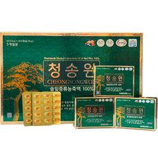 Tinh dầu thông đỏ 100% Cheong Song Won hộp xanh 180 viên