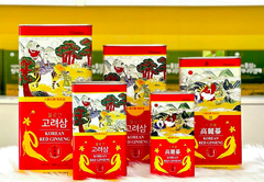 Hồng sâm 6 năm tuổi nguyên củ, sấy khô hộp thiếc Premium Daedong (Hộp 300g, 10-21 Củ)