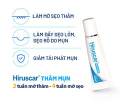 Gel làm mờ sẹo mụn và thâm mụn Hiruscar Post Acne Gel 10gr