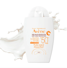 Kem chống nắng dạng sữa nâng tông cho da nhạy cảm Avene Mineral Fluid SPF50 40ml