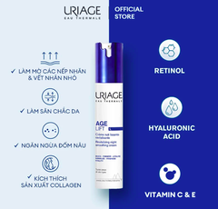 Kem giảm nếp nhăn, mờ đốm nâu giúp da căng mịn ban đêm Uriage Age Lift Crème Nuit 40ml