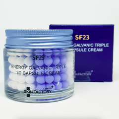 Kem dưỡng trắng, giảm nhăn Skin Factory SF23 Energy Galvanic Triple 3D Capsule Cream 70g