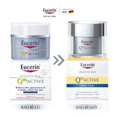 Kem ngăn ngừa lão hóa ban đêm, mờ nếp nhăn Eucerin Q10 Active Night Cream 50ml