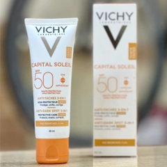 Kem chống nắng dưỡng da có màu Vichy Capital Soleil Anti Dark Spot 3 in 1 50ml