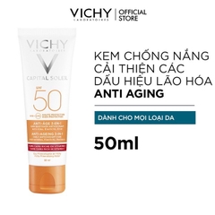 Kem chống nắng ngăn lão hóa Vichy Ideal Soleil Anti-Ageing SPF50 50ml