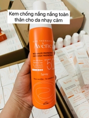 (AIR)Xịt chống nắng bảo vệ toàn thân Avene Protection Spray SPF50+ 200ml