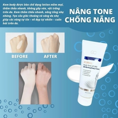 Kem dưỡng thể chống nắng, nâng tông GC SPF50 Body Tone Up Milk Whitening Cream 200ml