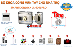 Bộ Khóa cổng vân tay chống trộm Cho Nhà Trọ Smartdorlock CL-6001PRO