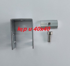 Pát chữ U 40x40 Thép mạ kẽm kẹp dưới pin mặt trời | Lục giác Inox 304  | Giá Sỉ Rẻ Nhất