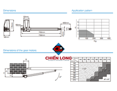 Motor cánh tay đòn cổng tự động Taiwan Powertech PW200