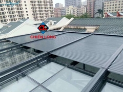 Báo giá mái nhôm cuốn tự động ngoài trời (Skylight ALu Tự Động) công nghệ hiện đại tiêu chuẩn Châu Âu