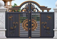 Mẫu cổng nhôm thiết kế mới nhâp khẩu 100%, cổng cho biệt thự sân vườn