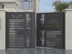Mẫu cổng sắt 2 cánh CNC thiết kế mới