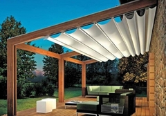 Rèm vải chống nắng PVC Pergola nhập khẩu đẳng cấp sang trọng