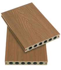 Tấm nhựa giả gỗ vật liệu lót sàn 2 gia ngoài trời chống trơn trượt 2D140X23