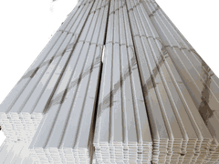 Thanh Lam sóng nhựa giả gỗ | 4 sóng thấp Ốp trần | Ốp tường  150 x 9mm x 2.9m