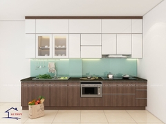 TỦ BẾP GỖ CÔNG NGHIỆP MDF PHỦ MELAMIN TM04