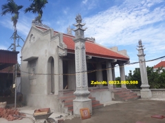 BỘ CỘT ĐỒNG TRỤ XI MĂNG ( Cột đèn hoành mã, cột lửa chấn phong thủy đình chùa từ đường ) - Lắp cho cột 35-40cm