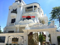 Thiết kế Thi công trọn gói hoa văn phù điêu đầu cột biệt thự anh Đông- TP .Thanh Hóa