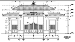HOA VĂN TRANG TRÍ NGHĨA TRANG LIỆT SỸ, NHÀ BIA, NHÀ TƯỞNG NIỆM, CHÒI NGHỈ CHÂN