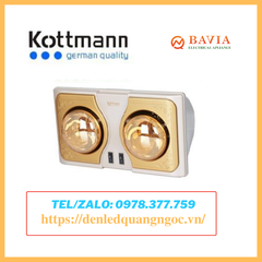 Đèn sưởi 2 bóng treo tường Kottmann – K2BH Đèn sưởi 2 bóng treo tường Kottmann – K2BH
