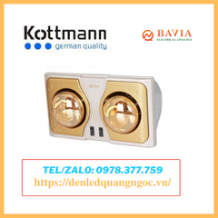 Đèn sưởi 2 bóng treo tường Kottmann – K2BQ