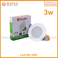 Đèn Led âm trần AT06  3W lỗ khoét D80mm