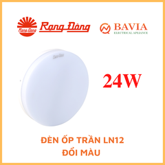 ỐP TRẦN TRÒN ĐỔI MÀU LN12N ĐM 300/24W ỐP TRẦN TRÒN ĐỔI MÀU LN12N ĐM 300/24W