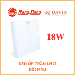 ỐP TRẦN VUÔNG 18W ĐỔI MÀU