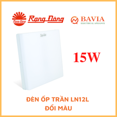 ỐP TRẦN VUÔNG 15W ĐỔI MÀU