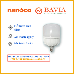 Bóng đèn LED Buld trụ Nanoco 20W E27 ánh sáng trắng