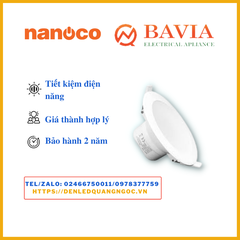 Đèn âm trần Nanoco 8W Đổi Màu NDL08C